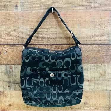 バッグ Chelsea Optic Signature Shoulder Bag BL Coach Signature Chelsea Optic Shoulder Bag Black – Curated