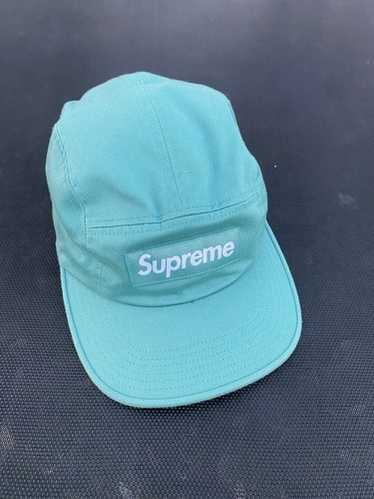 帽子 Supreme Washed Chino Twill Camp Cap 18aw Supreme Washed Chino Twill Camp Cap Denim Blue (FW23) Box