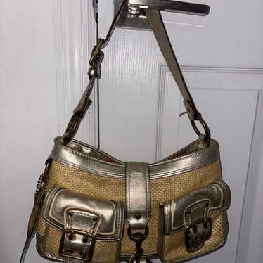 バッグ Coach Legacy Buckle Straw Shoulder Bag Coach Legacy Buckle Straw Shoulder Bag G90 | eBay
