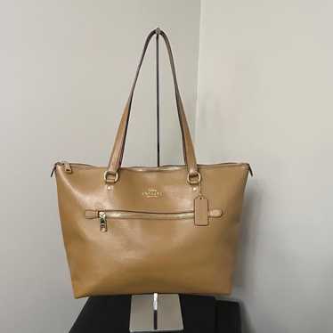 mrm-∞-k COACH 79608 Crossgrain Leather Gallery Tote IM/CHALK New