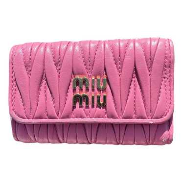 【meshiuma】Miu Miu Wallet Miu Miu Matelasse Nappa Leather Wallet Black in Leather - US