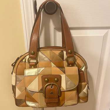 バッグ Coach Soho Signature Patchwork Hand Bag Coach Soho Signature Patchwork Hand Bag