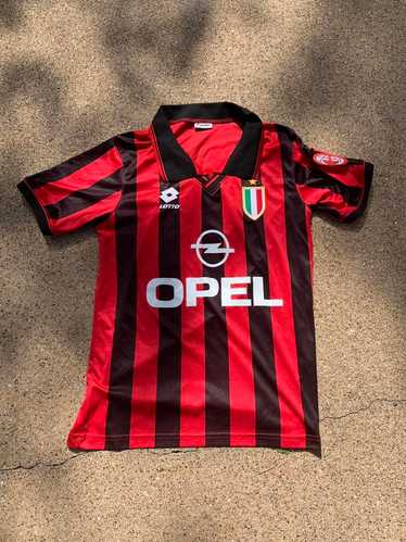 Lotto AC MILAN ゲームシャツ 1995-96 AC Milan Lotto Track Jacket - 5/10 - (L)