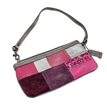 バッグ Couch Signature Patchwork Pouch Pink y2k Coach Hand Bag Signature Patchwork Pouch Pink y2k Women's