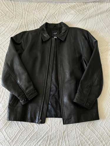 ジャケット・アウター old GAP leather jacket black 90s 00s old 