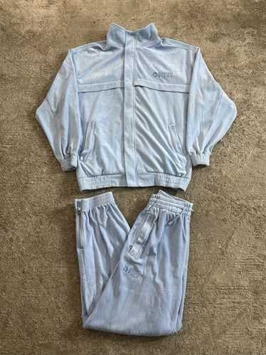 old velours track set up jersey y2k Velour Tracksuit Fila Velvet Shirt Fila Vintage Velour Track Top