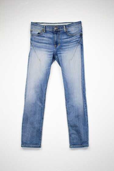 パンツ 00s NUMBER (N)INE damaged skinny jeans 3] Number Nine Distressed Skinny Denim Jeans Black