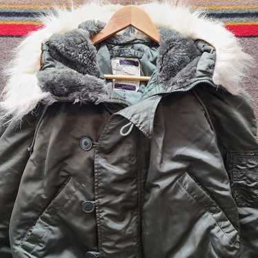 【90's~】Replica N-2B Flight Jaket 90s Alpha N-2B Flight Jacket Short Fur Silver US S 90s