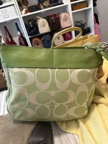 Coach y2k handbag green - Gem