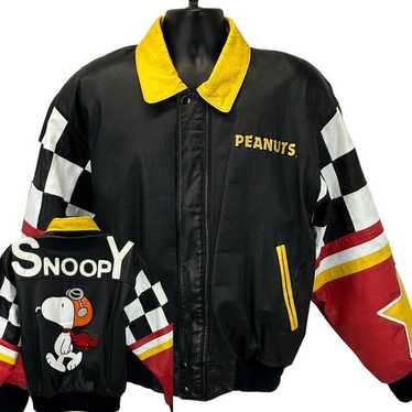 レア 90s AMERICAN TOONS PEANUTS レザージャケッL レア 90s AMERICAN TOONS PEANUTS レザージャケッL レア 90s