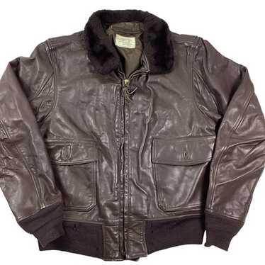 ジャケット・アウター vintage g-1 leather flight jacket BLK XL Vintage USN G-1 Leather Jacket SZ 46 | Vintage Leather