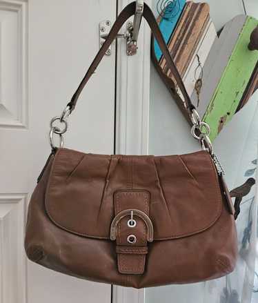 OLD COACH コーチ　Soho brown Leather Handbag Coach F11840 Brown Leather Soho Shoulder Bag – Rediscover