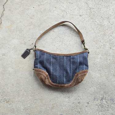 Vintage Suede Coach Hobo Bag - Gem