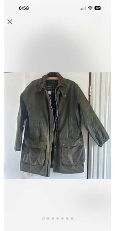 Barbour Northumbria オリーブグリーン VINTAGE】91s 3warrant Barbour NORTHUMBRIA Sage C38 - 毎日を
