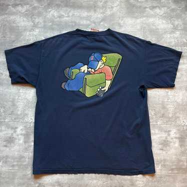 売約済【90s古着】jnco jeans print T-shirt XL Vintage JNCO Jeans T-Shirt Adult L Black Dragon 90s Double
