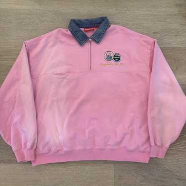Supreme Rib Collar SIS Denim Shirt L ピンク Supreme Rib Collar S S Denim Shirt (SS17) - $128