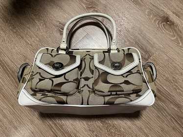 バッグ archive COACH Signature Pocket Hand Bag Coach signature satchel pocket - Gem