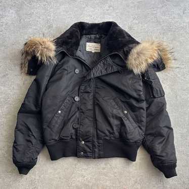 ジャケット・アウター avirex flight jacket type n-2b navy Avirex Black Flight Bomber Jacket Large Military Outdoors