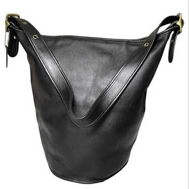 バッグ 00s old coach 9085 backet shoulderbag Extremely Rare Made In USA Old Coach 9085 Shoulder Bag Dark