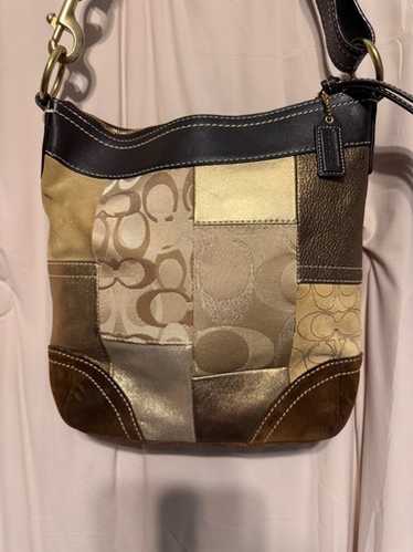 バッグ Coach Patchwork One Shoulder Bag COACH Hobo One Shoulder Bag Patchwork Signature Canvas