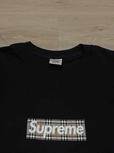 Supreme/Burberry Box Logo Tee Black Mサイズ Buy Supreme x Burberry Box Logo Tee 'Black' - SS22T1 BLACK