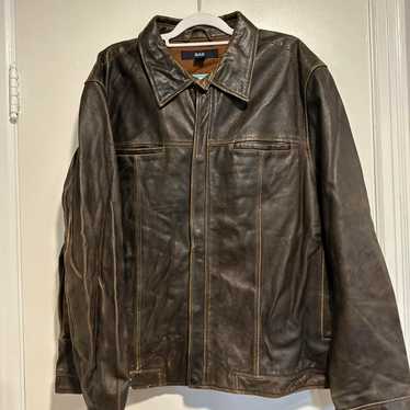 ジャケット・アウター 00s old gap leather bomber jacket y2k 00s old gap leather bomber jacket y2k