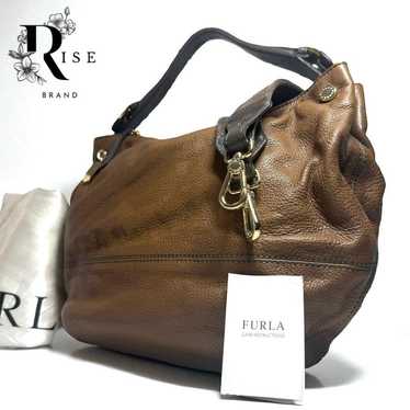バッグ Furla 2way leather shoulder bag A4 brown Furla 2WAY Handbag Margherita Brown Leather Shoulder Bag