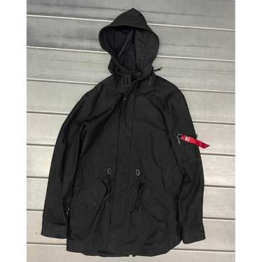 ジャケット・アウター M-65 Fishtail Over-Dyed with Hood Black FIFTH x M-65 Fishtail Over-Dyed Black モッズパーカー