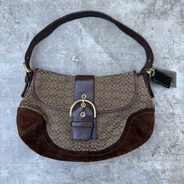 OLD COACH コーチ　Soho brown Leather Handbag Coach F11840 Brown Leather Soho Shoulder Bag – Rediscover