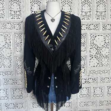 【DIAMOND LEATHERS】LEATHER WESTERN JACKET Diamond leathers jacket womens - Gem