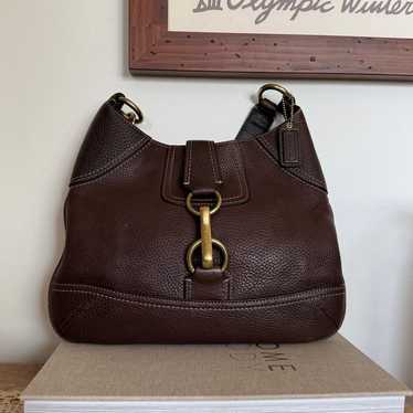 バッグ Coach y2k Hampton Ltd Suede Hobo Bag Vtg Coach y2k Hampton Ltd Suede Hobo Bag Vtg