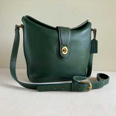 Vintage COACH ハンドバッグ オールレザー Green COACH コーチ オールドコーチ ヴィンテージ コスタリカ製 4133