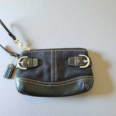 バッグ Coach Signature Soho Wristlet Pouch y2k Y2K Rare VINTAGE COACH Optic Pink Signature Soho Buckle