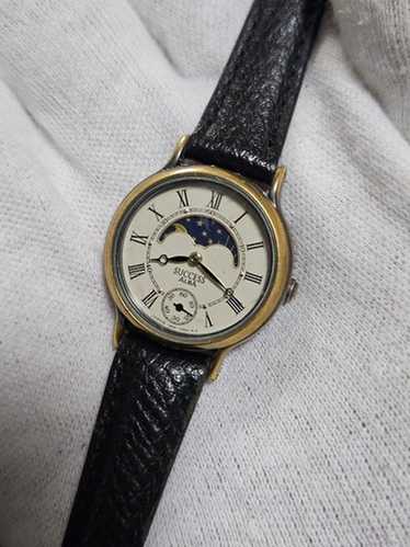 稼働 SEIKO ALBA 腕時計 サン＆ムーンフェイズ 新品レザー 1120 SEIKO - ALBA SUCCESS ムーンフェイズ 腕時計 ローマンの通販 by