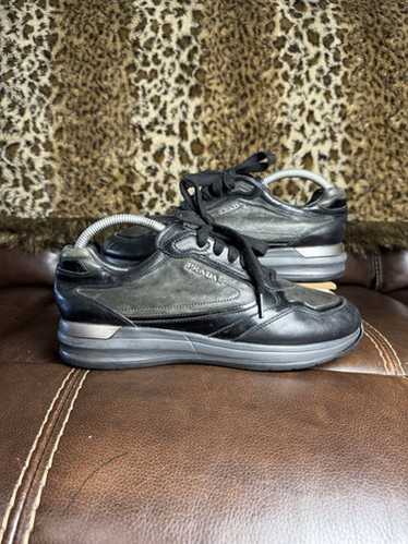 靴 Archive PRADA suede centerzip sneaker Prada Collapse Low-Top Suede Sneakers - Bergdorf Goodman