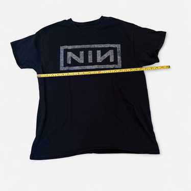 トップス NINE INCH NAILS NIN BOX LOGO t-shirt XL Vintage Nine Inch Nails NIN Reflective Box Logo T-Shirt