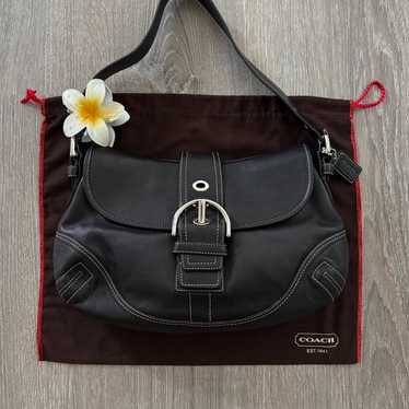 バッグ Vintage coach soho shoulder bag black Coach bag soho black - Gem