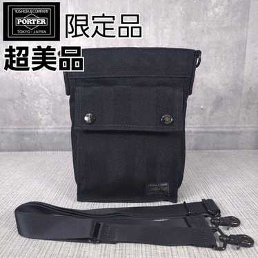 【美品】PORTER TANGO 70周年記念ブラックキャンバスハンドバッグ PORTER 70th Anniversary Model Tango Black Shoulder Bag TANGO