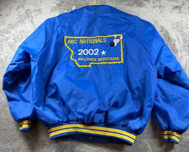 ジャケット・アウター @@50s vintage bowling jacket Large 50s Embroidered Satin Bowling Jacket / Chainstitch