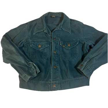 70s LEE Moleskin Jacket 大文字 Vintage 70s: Rare Lee Rider Moleskin Jacket - Brown - Made