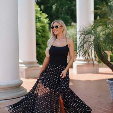 niana ANDRESD flocky dot pants dress　M flocky dot pants dress | ANDRESD