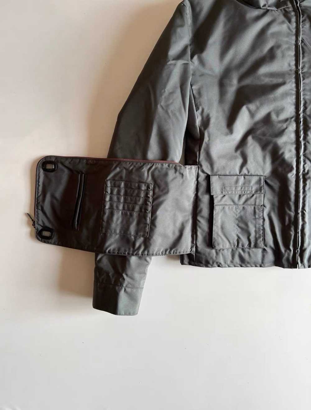 Miu Miu Miu Miu F/W1999 nylon & wool jacket - image 3