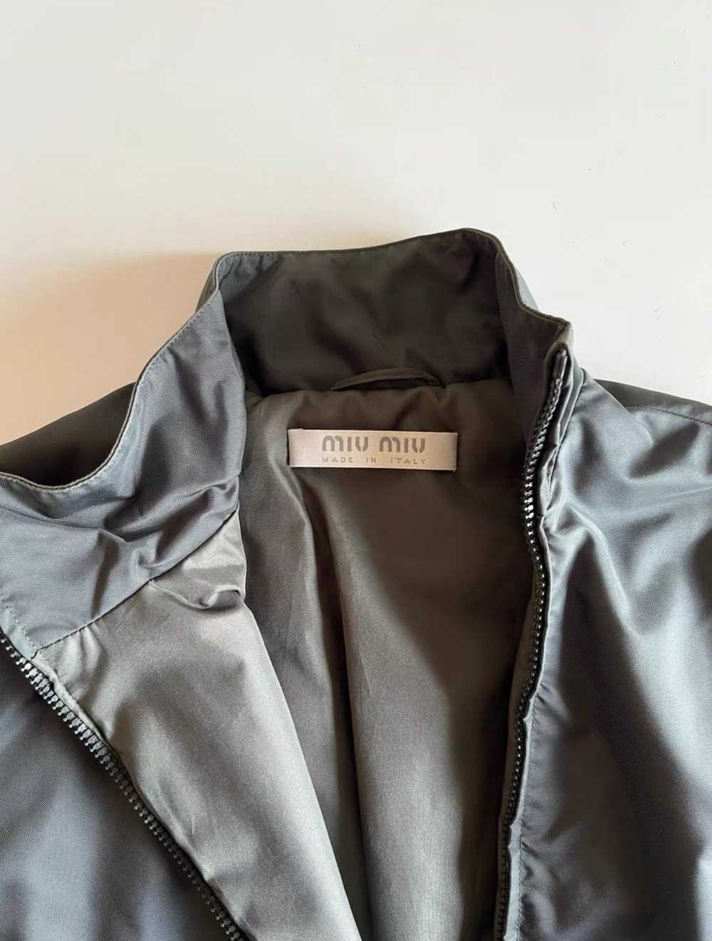 Miu Miu Miu Miu F/W1999 nylon & wool jacket - image 5