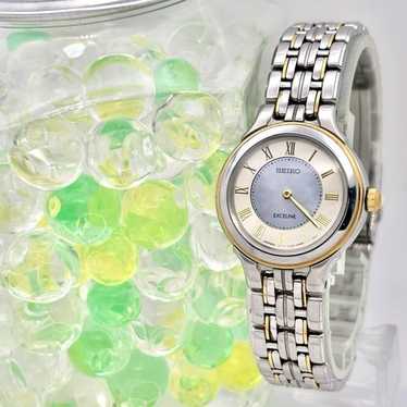 【新古】SEIKO EXCELINE 6Pダイヤ付 Yahoo!オークション -「セイコー エクセリーヌ ダイヤ