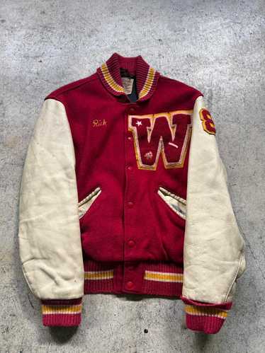 ジャケット・アウター Vtg 80-90s varsity jacket NihonUniv used RARE Vintage 90s Nintendo Varsity Jacket - Size M, VTG Promo