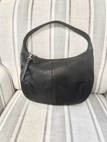 美品　Vintage Coach Ergo Shoulder Bag Black Coach Old Coach Ergo Shoulder Bag 9020 Vintage Leather