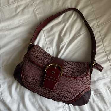 バッグ Coach Soho Signature Shoulder Bag suede COACH Soho Signature Suede Shoulder Bag