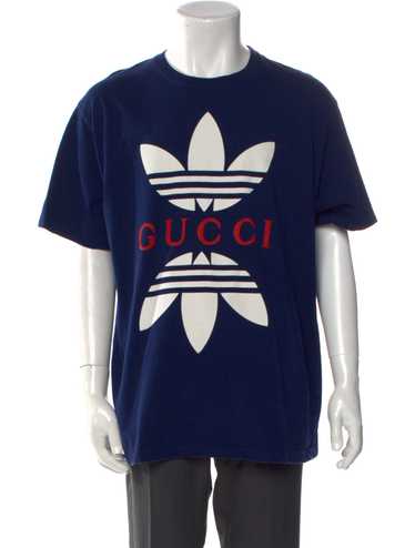 新品未使用 gucci×adidas Tシャツ ネイビー GUCCI(グッチ) / コラボロゴプリントTシャツ/XS/コットン/NVY