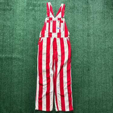 60s【USA】BIG SMITHvintageオーバーオールXLストライプ 60s USA製 BIG SMITHビッグスミス ヒッコリー ストライプ