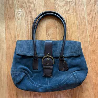バッグ vintage coach Soho Hobo hand bag navy バッグ vintage coach Soho Hobo hand bag navy Coach navy blue